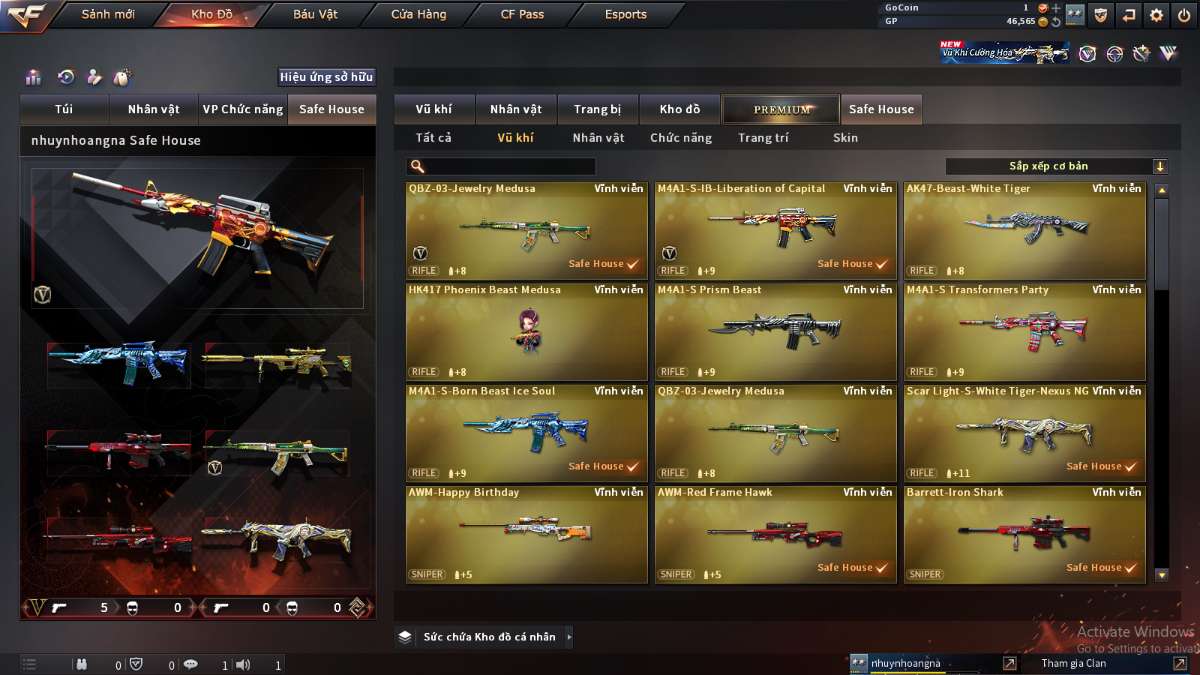 shop acc cf uy tin gia re